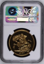 1937年英国ジョージ6世5ポンドプルーフ金貨 NGC PF63 Ultra Cameo