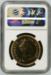 1966年ローデシア5ポンドプルーフ金貨NGC PF63