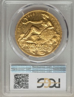 1908年オーストリア100コロナ金貨 雲上の女神 PCGS MS62