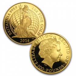 2014年英国プレミアム・ブリタニア プルーフ金貨6枚セット