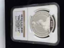2014年英国プレミアム・ブリタニア プルーフ銀貨5枚セットNGC PF70UC