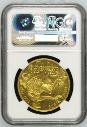 1908年オーストリア100コロナ金貨 雲上の女神 NGC PF62 CAMEO
