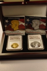 2013年ヴァージンアイランド・ケネディー ウルトラハイリリーフ金貨＆銀貨セット