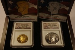 2013年ヴァージンアイランド・ケネディー ウルトラハイリリーフ金貨＆銀貨セット