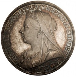 1893年英国クラウンプルーフ銀貨 PCGS PR64 CAMEO