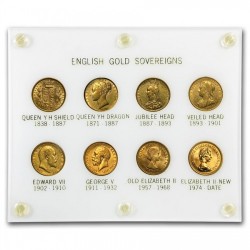 英国ソブリン金貨8枚セット