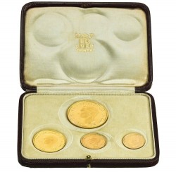 1937年英国ジョージ6世プルーフ金貨セット