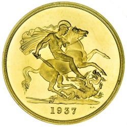 1937年英国ジョージ6世プルーフ金貨セット