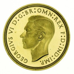 1937年英国ジョージ6世プルーフ金貨セット
