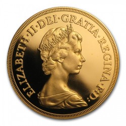 1982年英国エリザベス2世5ポンドプルーフ金貨
