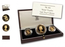 1984年英国プルーフ金貨3枚セット
