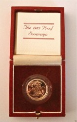 1979年〜1984年英国エリザベス2世ソブリンプルーフ金貨 第二肖像 
