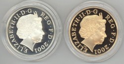 2001年英国ヴィクトリア没後100年記念金貨＆銀貨 (専用ケース付き）