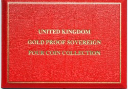 1991年英国 ソブリン プルーフ金貨4枚セット