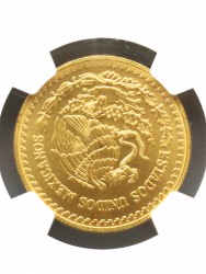 最高鑑定 1992年 1/2オンス メキシカン リベルタード金貨 NGC MS67