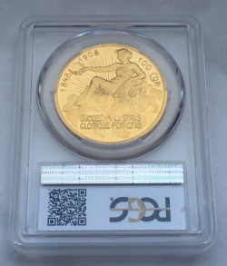 PCGS鑑定14番目の極上品 1908年オーストリア100コロナ金貨 雲上の女神 PCGS PR61