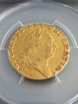 1787年英国ジョージ3世ギニー金貨PCGS AU55