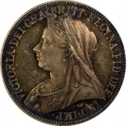 1893年英国ヴィクトリア“ベールドヘッド”プルーフ金貨＆銀貨 PCGSセット