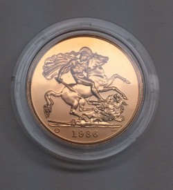1986年英国5ポンド金貨