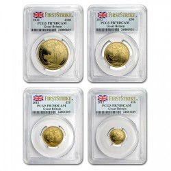 2012年英国ブリタニア金貨セットPCGS PR70DCAM First Strike