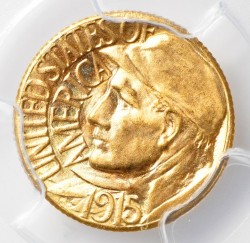 最高鑑定 1915-S パナマ・パシフィック $1 PCGS MS67