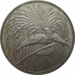 1894年ドイツ領ニューギニア 極楽鳥 5マルク銀貨 MS64