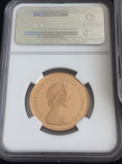 1982年英国エリザベス2世プルーフ金貨4枚セット