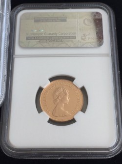 1982年英国エリザベス2世プルーフ金貨4枚セット