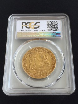 <font color=blue>大特価！</font>1748年英国ジョージII世 2ギニー金貨 PCGS VF Details