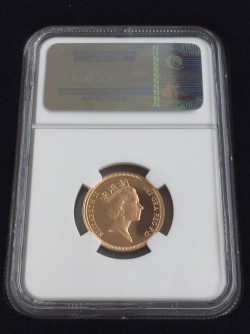 1985年英国3ソブリンプルーフ金貨 NGC PF70UC