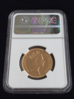 1985年英国3ソブリンプルーフ金貨 NGC PF70UC