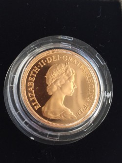 1984年英国プルーフ金貨3枚セット