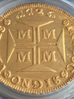 1726年 ブラジル 20000レイス金貨 PCGS MS62