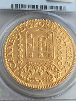 1726年 ブラジル 20000レイス金貨 PCGS MS62