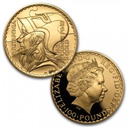 限定100セット 2003年英国デラックス ブリタニア プルーフ金貨4枚セット