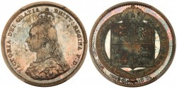 1887年ヴィクトリア女王 プルーフ金貨 プルーフ銀貨 11枚 PCGS鑑定セット