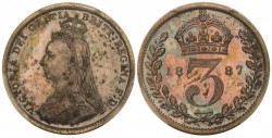 1887年ヴィクトリア女王 プルーフ金貨 プルーフ銀貨 11枚 PCGS鑑定セット