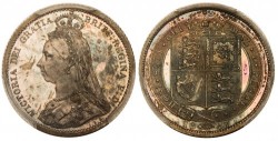 1887年ヴィクトリア女王 プルーフ金貨 プルーフ銀貨 11枚 PCGS鑑定セット