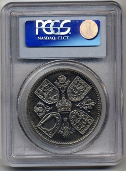 レア度R4 1960年 英国 Frosted VIP Crown PCGS PR62CAM