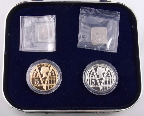 2001 ヴィクトリア女王 追悼100年記念 1オンス 5ポンド プルーフ銀貨②