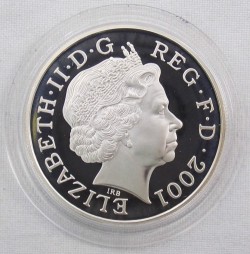 限定200セット 2001年英国イギリス ヴィクトリア 追悼100年記念 5ポンド金貨＆銀貨セット