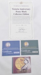 限定200セット 2001年英国イギリス ヴィクトリア 追悼100年記念 5ポンド金貨＆銀貨セット