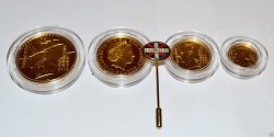 限定100セット 2003年英国ブリタニア・デラックス プルーフ金貨4枚セット