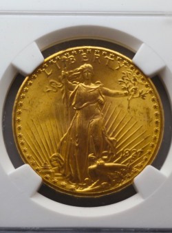 3番目の高鑑定 1927年 アメリカ セントゴーデンズ金貨 NGC MS67