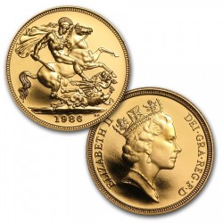 1979年 - 1986年 英国 ソブリンプルーフ金貨8枚セット