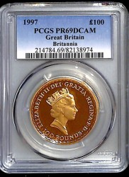1997年英国ブリタニア プルーフ金貨4枚セット PCGS PR69DCAM