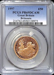 1997年英国ブリタニア プルーフ金貨4枚セット PCGS PR69DCAM