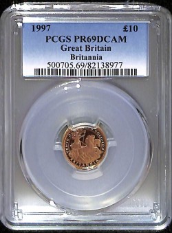 1997年英国ブリタニア プルーフ金貨4枚セット PCGS PR69DCAM