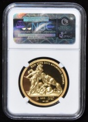2014年 (1781年) アメリカ独立記念メダル 復刻版 1オンスハイリリーフゴールドメダル NGC PF69UC