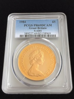1984年英国プルーフ金貨3枚セット PCGS PR69-68 DCAM